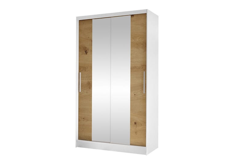 Glenmore Garderob m. Spegel White - Säilytys - Vaatesäilytys - Vaatekaappi