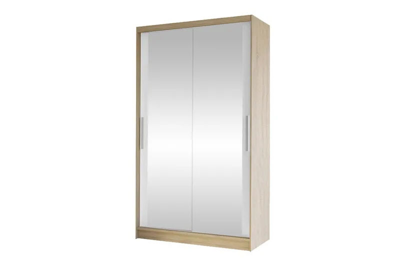 Glenmore Garderob m. Spegel Wood/nature - Säilytys - Vaatesäilytys - Vaatekaappi