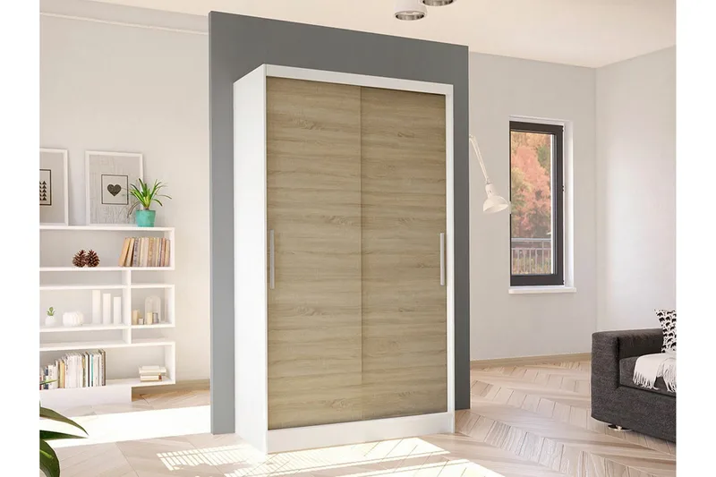 Glenmore Garderob White - Säilytys - Vaatesäilytys - Vaatekaappi