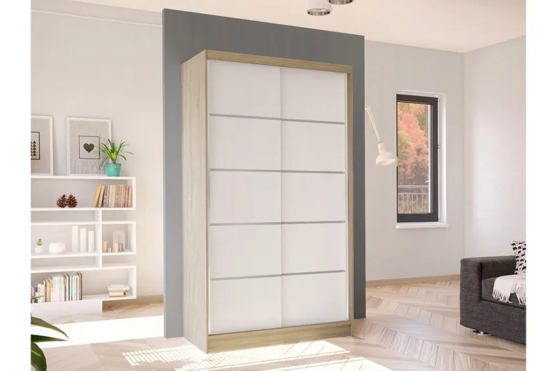 Glenmore Garderob White - Säilytys - Vaatesäilytys - Vaatekaappi