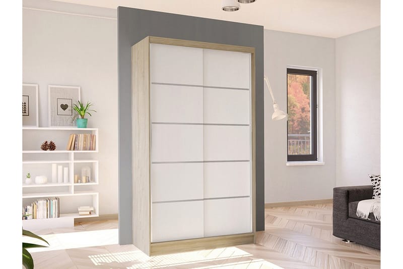 Glenmore Garderob White - Säilytys - Vaatesäilytys - Vaatekaappi