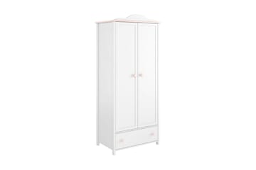 Hilts vaatekaappi 85x196 cm puuta - Valkoinen - Säilytys - Vaatesäilytys - Vaatekaappi