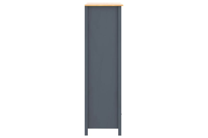 Kaksiovinen vaatekaappi Hill Range harmaa 89x50x170 cm mänty - Harmaa - Säilytys - Vaatesäilytys - Vaatekaappi