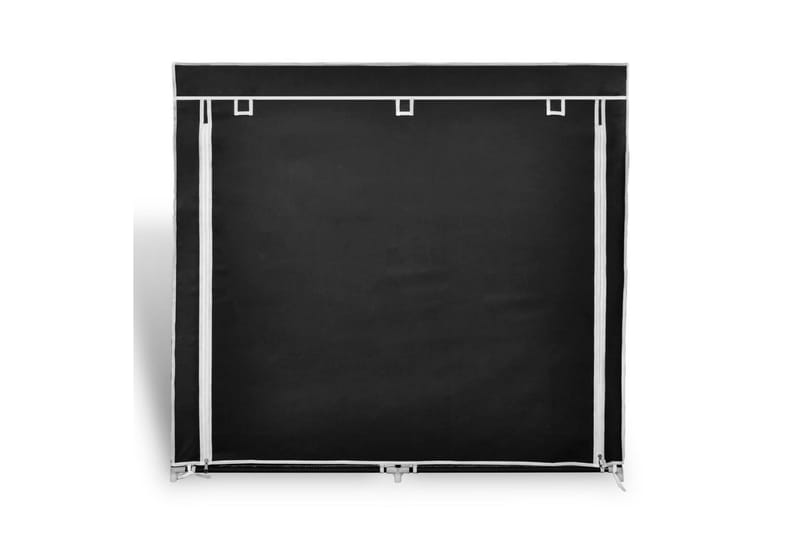 Kankainen kenkäkaappi ovella 115 x 28 x 110 cm musta - Musta - Säilytys - Vaatesäilytys - Vaatekaappi