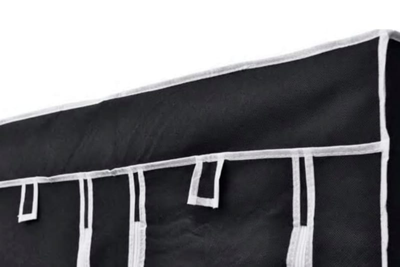 Kokoontaitettava vaatekaappi 110 x 45 x 175 cm musta - Musta - Säilytys - Vaatesäilytys - Vaatekaappi