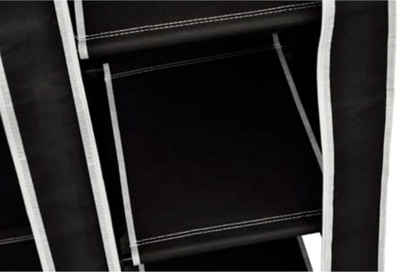 Kokoontaitettava vaatekaappi 110 x 45 x 175 cm musta - Musta - Säilytys - Vaatesäilytys - Vaatekaappi