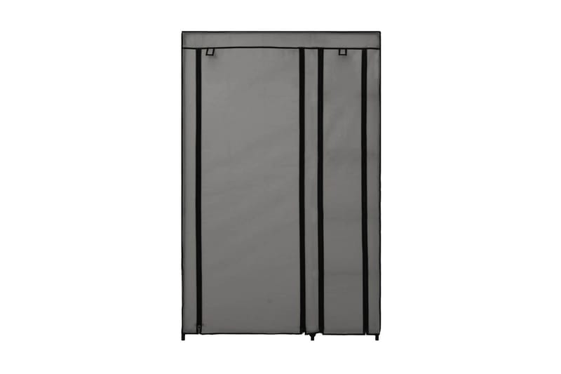 Kokoontaitettava vaatekaappi harmaa 110 x 45 x 175 cm kangas - Harmaa - Säilytys - Vaatesäilytys - Vaatekaappi