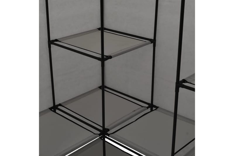 Kulmavaatekaappi harmaa 130x87x169 cm - Harmaa - Säilytys - Vaatesäilytys - Vaatekaappi - Kulmavaatekaappi