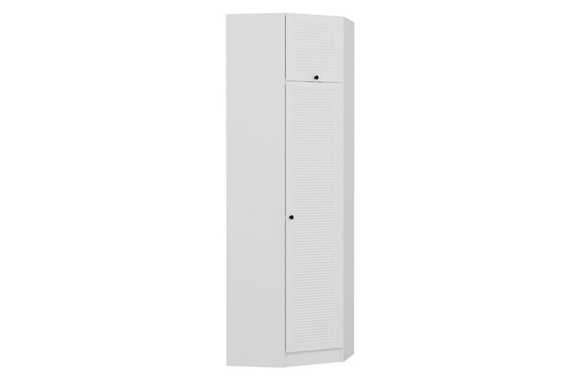 Vaatekaappi peilillä Cambrian - Valkoinen - Säilytys - Vaatesäilytys - Vaatekaappi - Kulmavaatekaappi