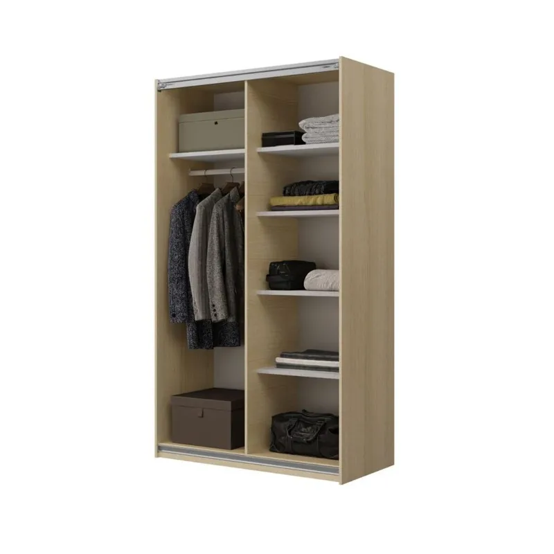 Vaatekaappi Kuutiö 2 liukuovea - Lindbergin tammi - Säilytys - Vaatesäilytys - Vaatekaappi