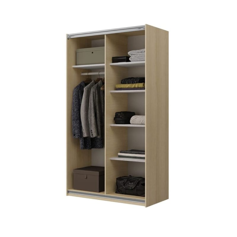 Vaatekaappi Kuutiö 2 liukuovea - Lindbergin tammi - Säilytys - Vaatesäilytys - Vaatekaappi