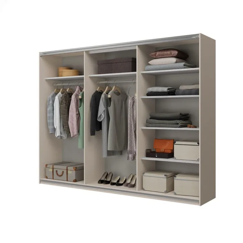 Vaatekaappi Kuuti 3 liukuovella - Kashmir - Säilytys - Vaatesäilytys - Vaatekaappi