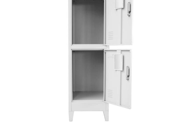 Lukkokaappi 3 lokerolla 38x45x180 cm - Harmaa - Säilytys - Vaatesäilytys - Vaatekaappi
