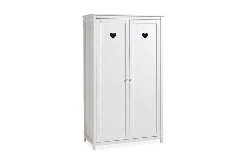 Maritza vaatekaappi 110 cm maalattua puuta, Valkoinen