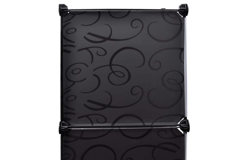 Moduulikaappi 9 lokeroa 37x115x150 cm musta ja valkoinen - Musta - Säilytys - Vaatesäilytys - Vaatekaappi