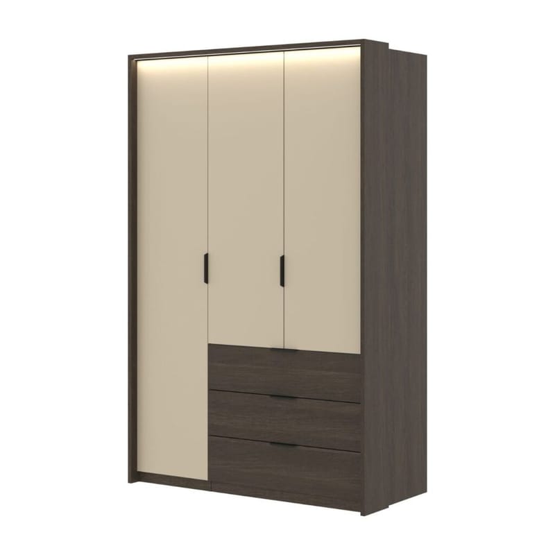 Vaatekaappi Mola 3 ovea ja 3 laatikkoa - Säilytys - Vaatesäilytys - Vaatekaappi