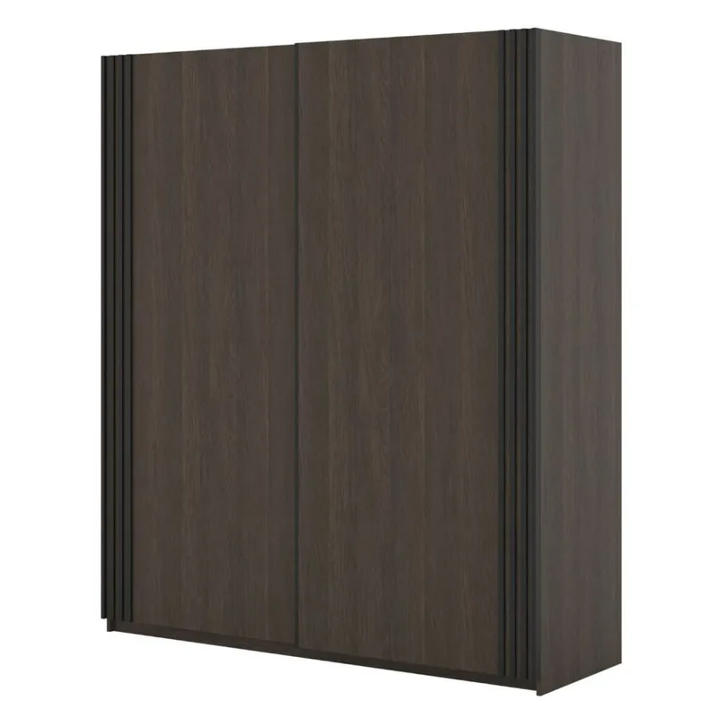 Vaatekaappi Niva laaja 2 liukuovea - Dunin tammi - Säilytys - Vaatesäilytys - Vaatekaappi