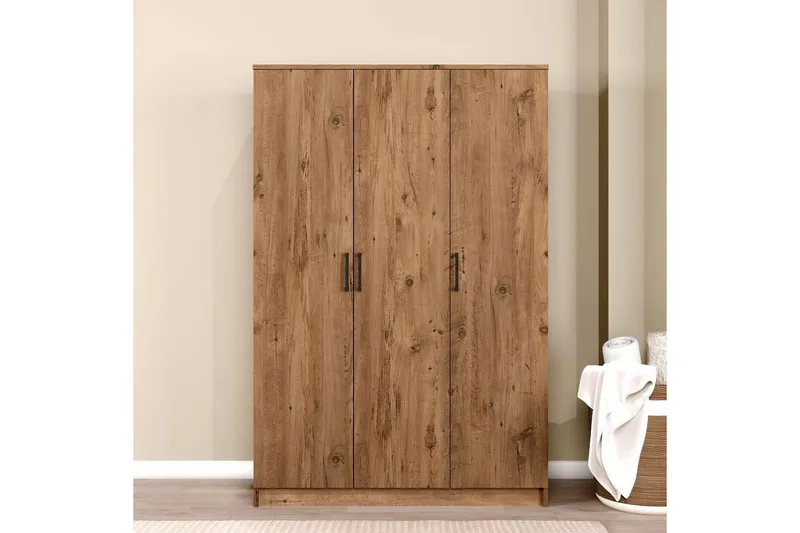 Olera Vaatekaappisskåp 120x180 cm - Luonnollinen - Säilytys - Vaatesäilytys - Vaatekaappi - Kulmavaatekaappi
