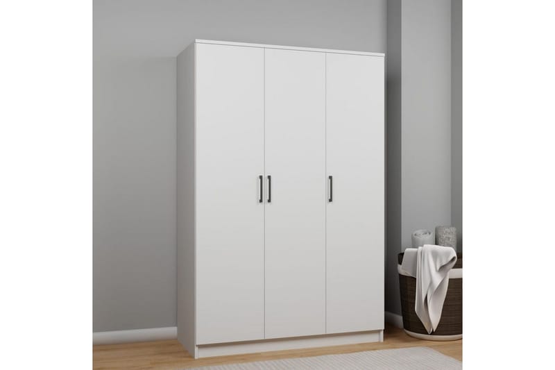 Olera Vaatekaappisskåp 120x180 cm - Valkoinen - Säilytys - Vaatesäilytys - Vaatekaappi - Kulmavaatekaappi