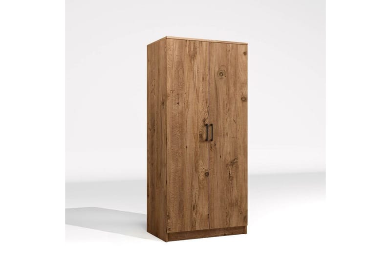 Olera Vaatekaappisskåp 80x180 cm - Luonnollinen - Säilytys - Vaatesäilytys - Vaatekaappi - Kulmavaatekaappi
