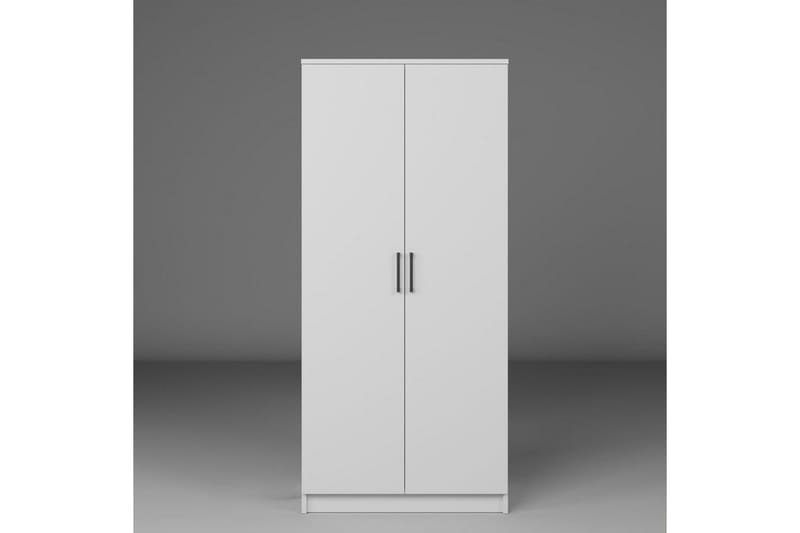 Olera Vaatekaappisskåp 80x180 cm - Valkoinen - Säilytys - Vaatesäilytys - Vaatekaappi - Kulmavaatekaappi