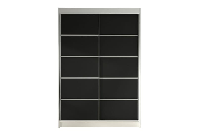 Vaatekaappi Ottery 120x200 cm, Musta/Valkoinen