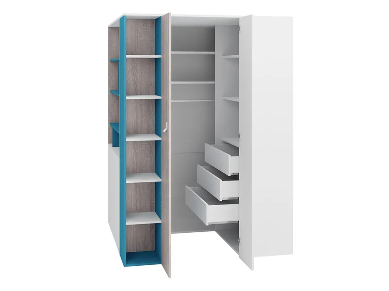 Planeta Vaatekaappi - Säilytys - Vaatesäilytys - Vaatekaappi - Kulmavaatekaappi