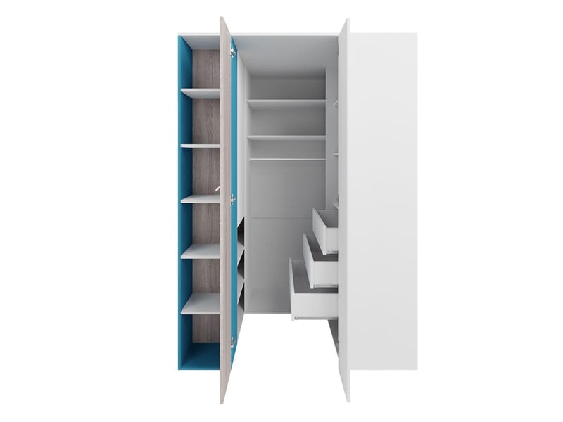 Planeta Vaatekaappi - Säilytys - Vaatesäilytys - Vaatekaappi - Kulmavaatekaappi