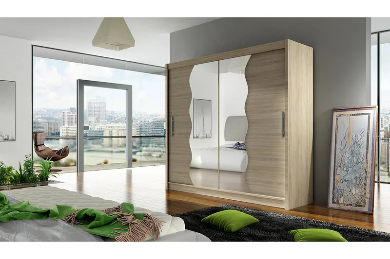 Prag Garderob 180x57x215 cm Scandinavian Choice Wood - Säilytys - Vaatesäilytys - Vaatekaappi