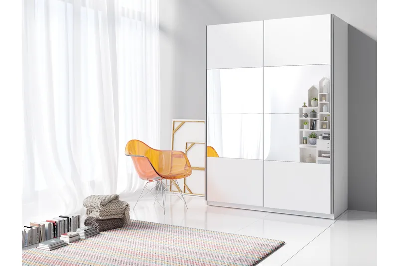 Vaatekaappi Quintal 120x210 cm - Valkoinen - Säilytys - Vaatesäilytys - Vaatekaappi