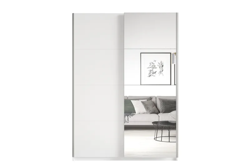 Vaatekaappi Quintal 120x210 cm - Valkoinen - Säilytys - Vaatesäilytys - Vaatekaappi