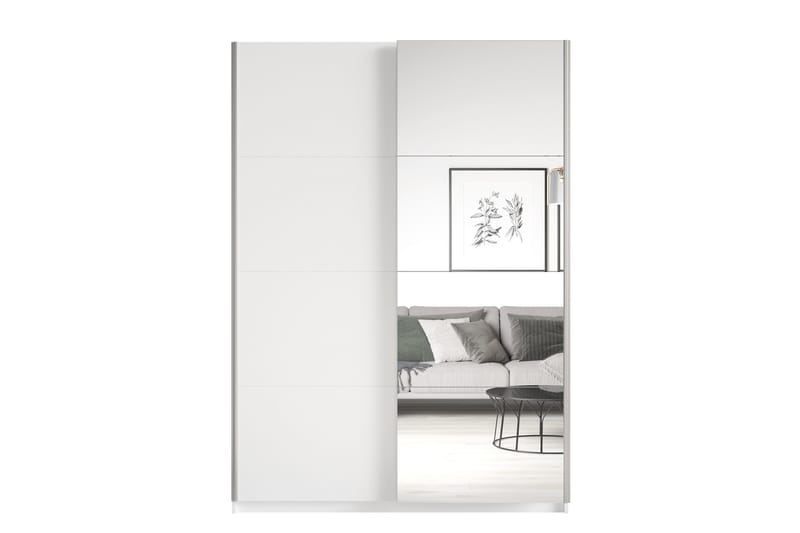 Vaatekaappi Quintal 120x210 cm - Valkoinen - Säilytys - Vaatesäilytys - Vaatekaappi