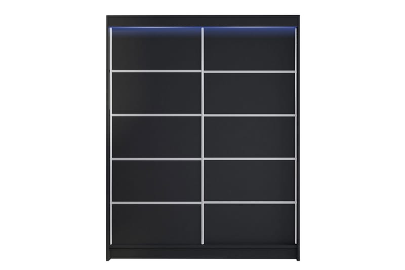 Vaatekaappi Richmond 150x200 cm - Musta - Säilytys - Vaatesäilytys - Vaatekaappi