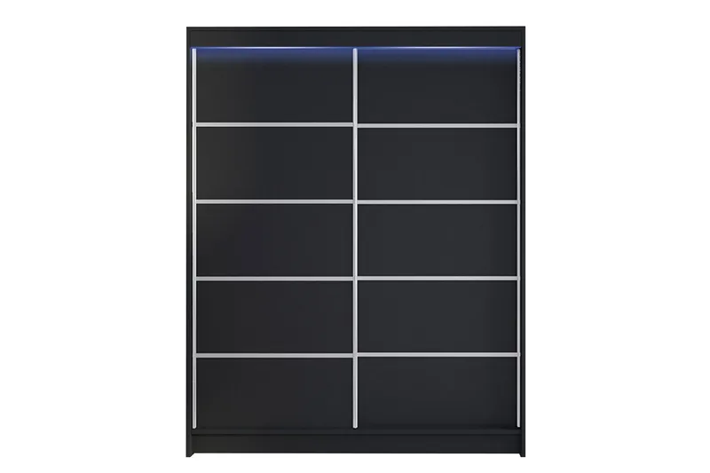 Vaatekaappi Richmond 150x200 cm, Musta