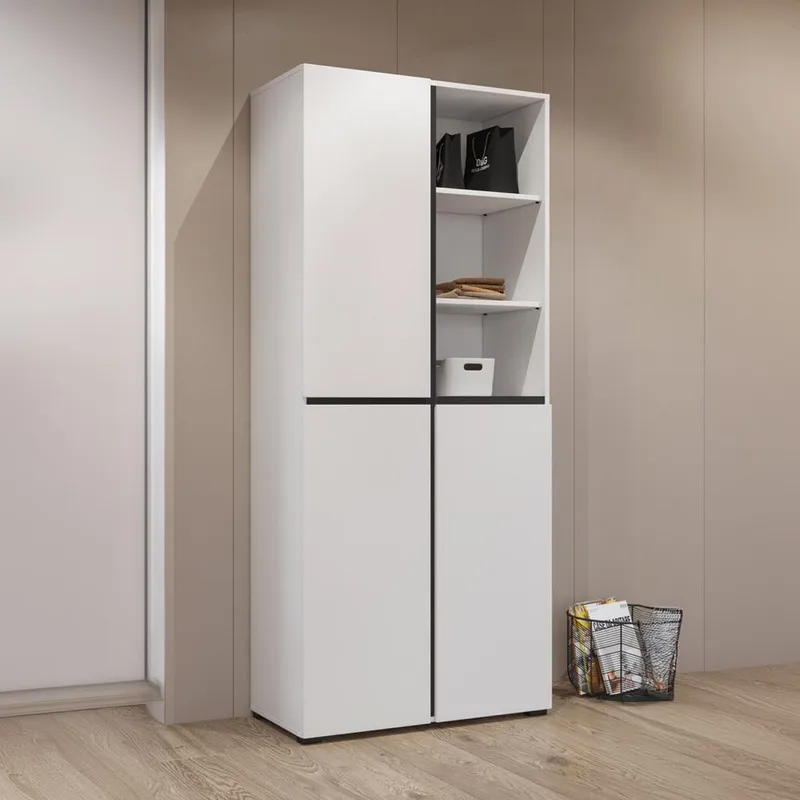 Vaatekaappi Risti 3 ovea - Valkoinen - Säilytys - Vaatesäilytys - Vaatekaappi