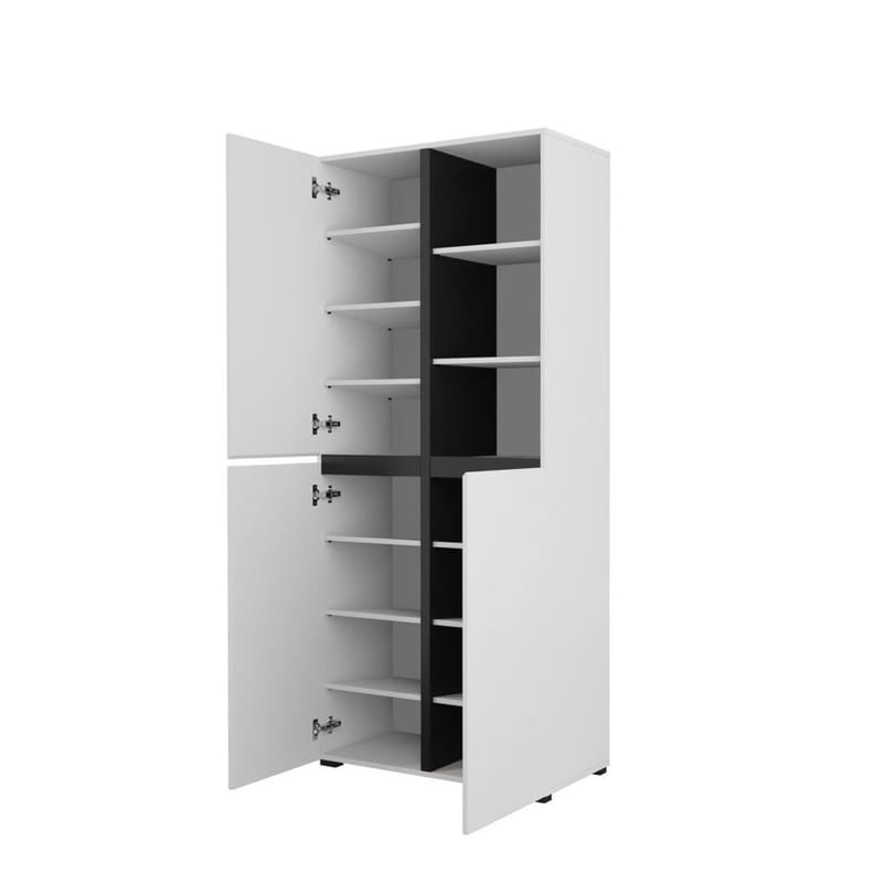 Vaatekaappi Risti 3 ovea - Valkoinen - Säilytys - Vaatesäilytys - Vaatekaappi