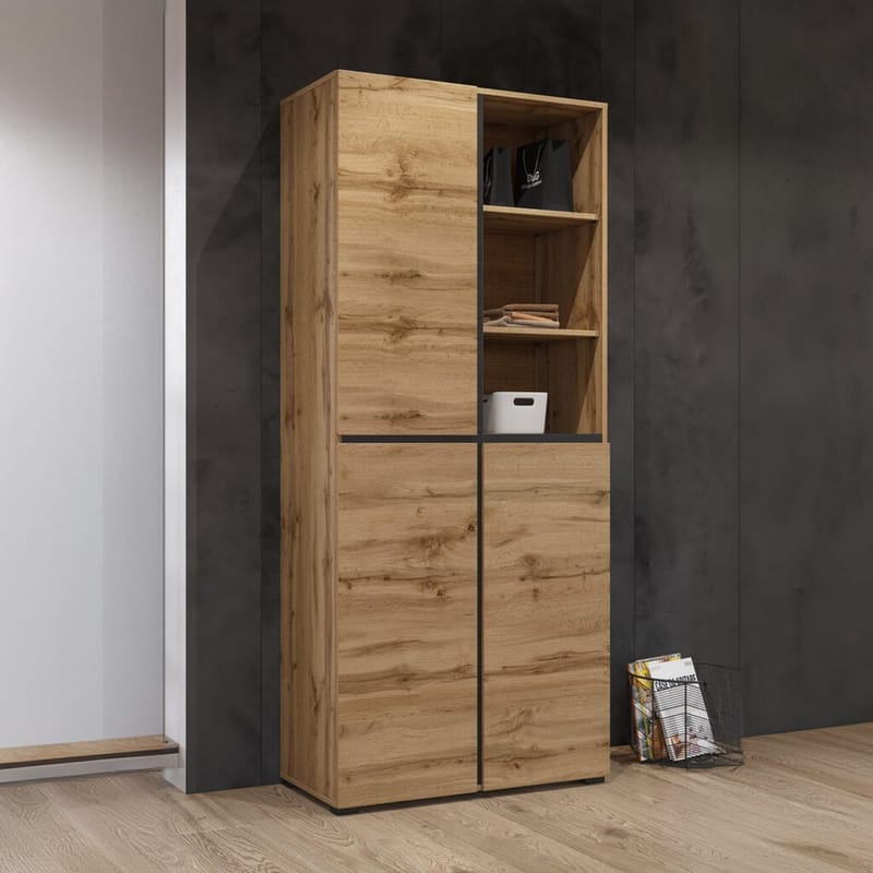 Vaatekaappi Risti 3 ovea - Wotan Tammik - Säilytys - Vaatesäilytys - Vaatekaappi