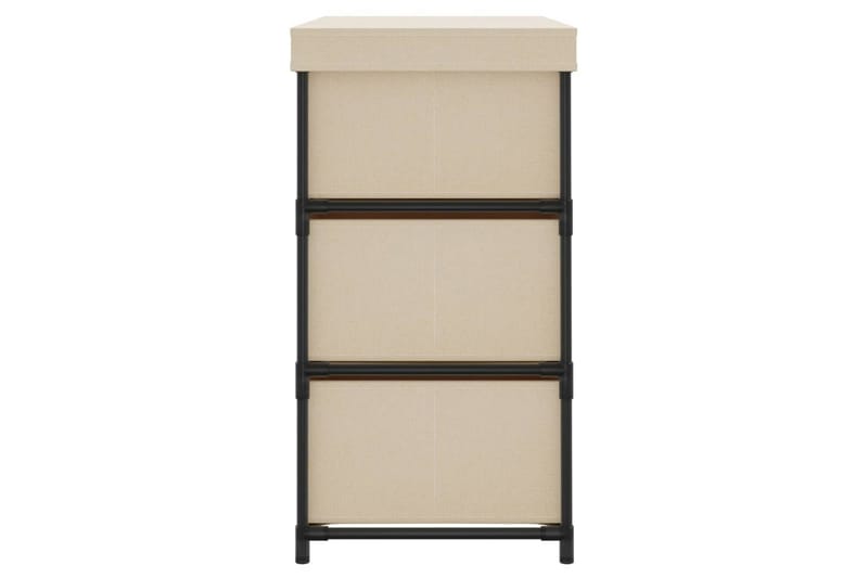 Säilytyskaappi 6 laatikolla 55x29x55 cm kerma teräs - Kerma - Säilytys - Vaatesäilytys - Vaatekaappi