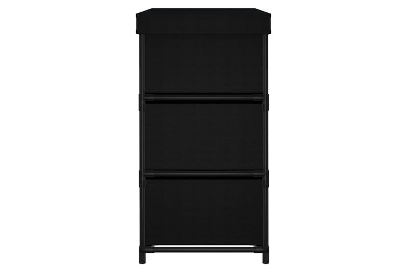Säilytyskaappi 6 laatikolla 55x29x55 cm musta teräs - Musta - Säilytys - Vaatesäilytys - Vaatekaappi