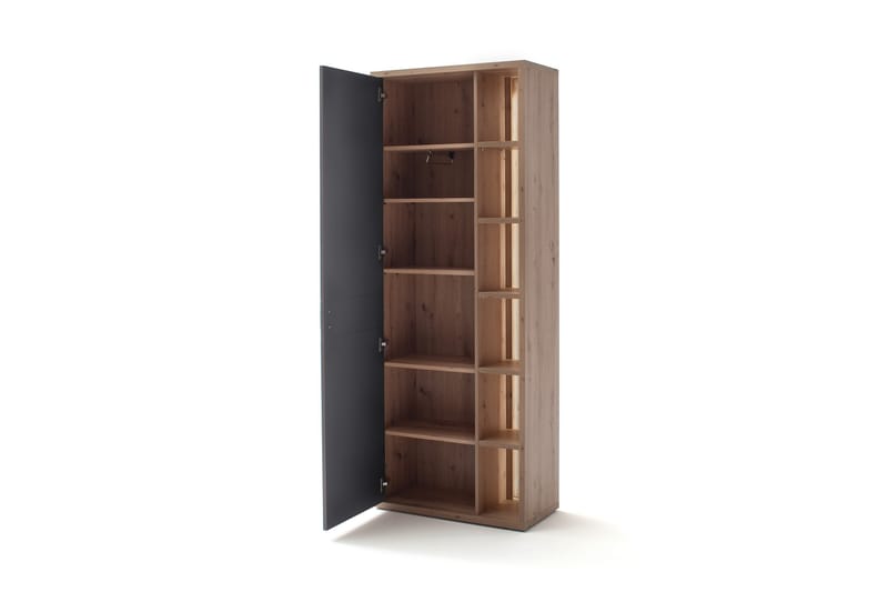 Säilytyskaappi Morrols 37x76 cm - Harmaa/Luonnonväri - Säilytys - Vaatesäilytys - Vaatekaappi