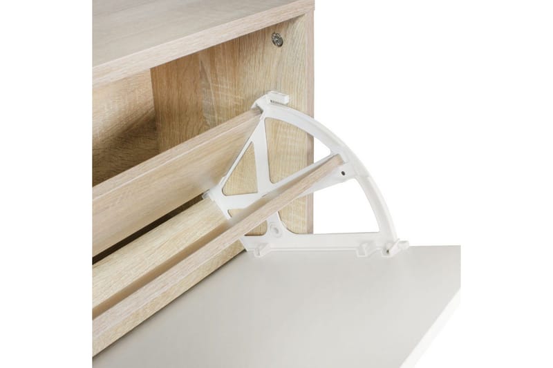 Eteinen Wohnling Seinälle kiinnitettävä naulakko peilillä, kenkähylly, lastulevy, moderni Sonoma - Sonoma - Huonekalut - Kalustesetit - Eteisen kalustesetit