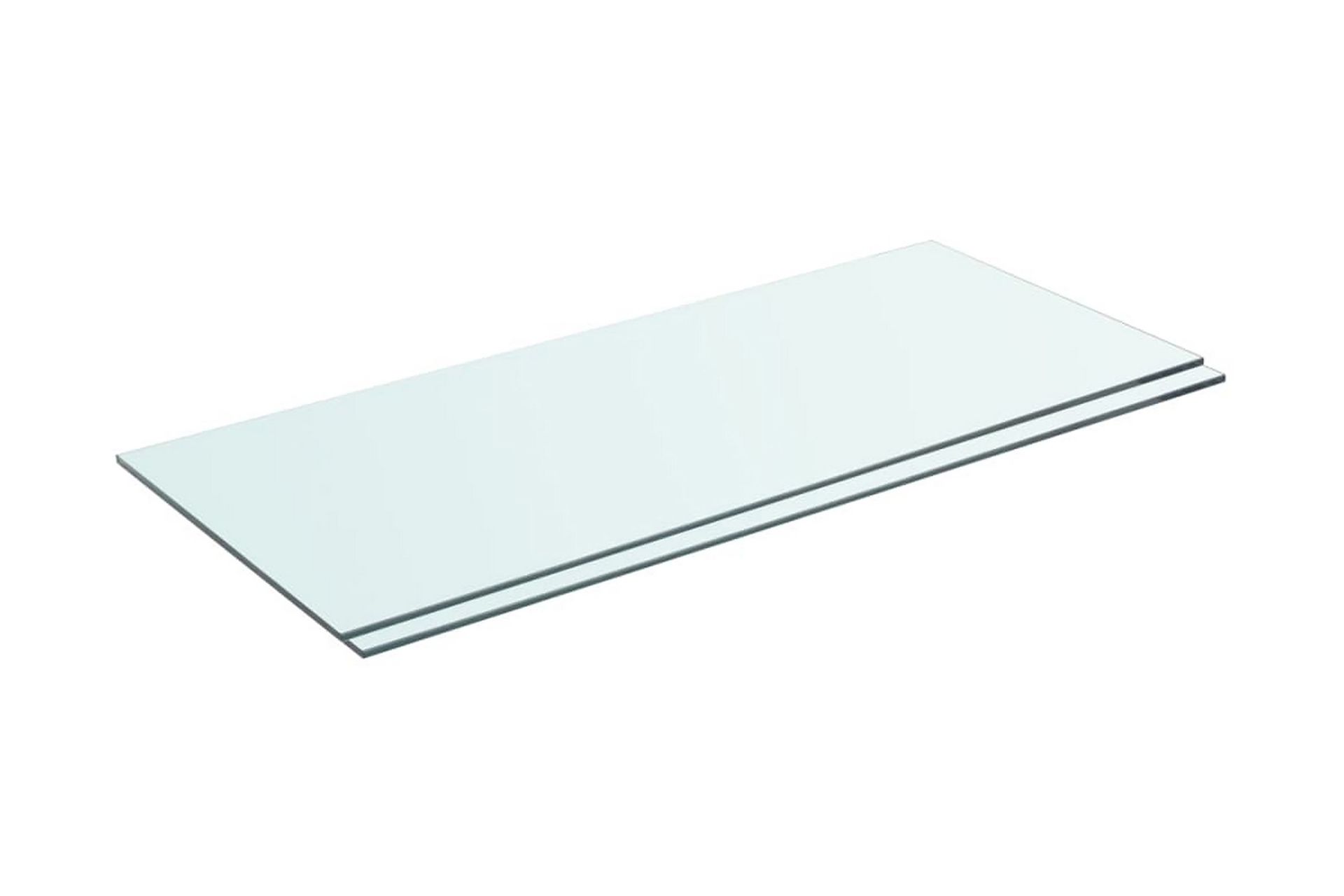 Hyllyt 2 kpl kirkas lasi 70x30 cm - Säilytys - Vaatesäilytys - Vaatekaappi - Vaatekaapin hyllyjärjestelmät - Vaatekaapin hyllytaso