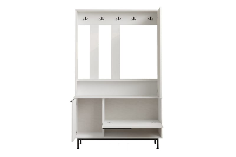 Aulakalusto Liyakat - Valkoinen - Säilytys - Vaatesäilytys - Vaatekaappi - Vaatekaapin hyllyjärjestelmät - Koriteline runko