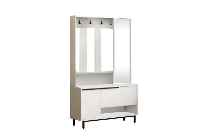 Aulakalusto Liyakat - Valkoinen - Säilytys - Vaatesäilytys - Vaatekaappi - Vaatekaapin hyllyjärjestelmät - Koriteline runko