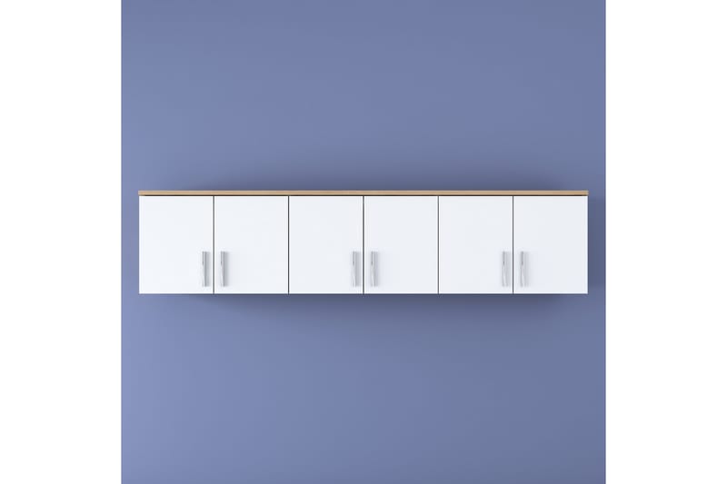 Aulakalusto Lukkha - Pähkinä/Valkoinen - Säilytys - Vaatesäilytys - Vaatekaappi - Vaatekaapin hyllyjärjestelmät - Koriteline runko