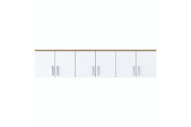 Aulakalusto Lukkha - Pähkinä/Valkoinen - Säilytys - Vaatesäilytys - Vaatekaappi - Vaatekaapin hyllyjärjestelmät - Koriteline runko