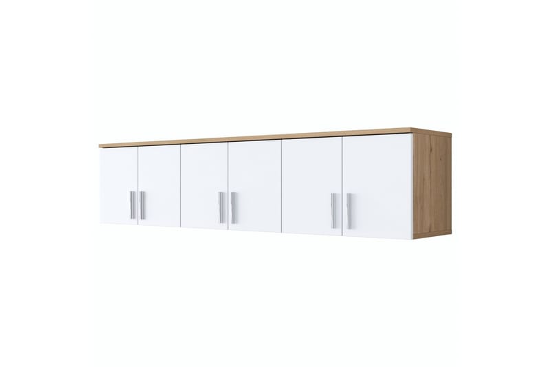 Aulakalusto Lukkha - Pähkinä/Valkoinen - Säilytys - Vaatesäilytys - Vaatekaappi - Vaatekaapin hyllyjärjestelmät - Koriteline runko