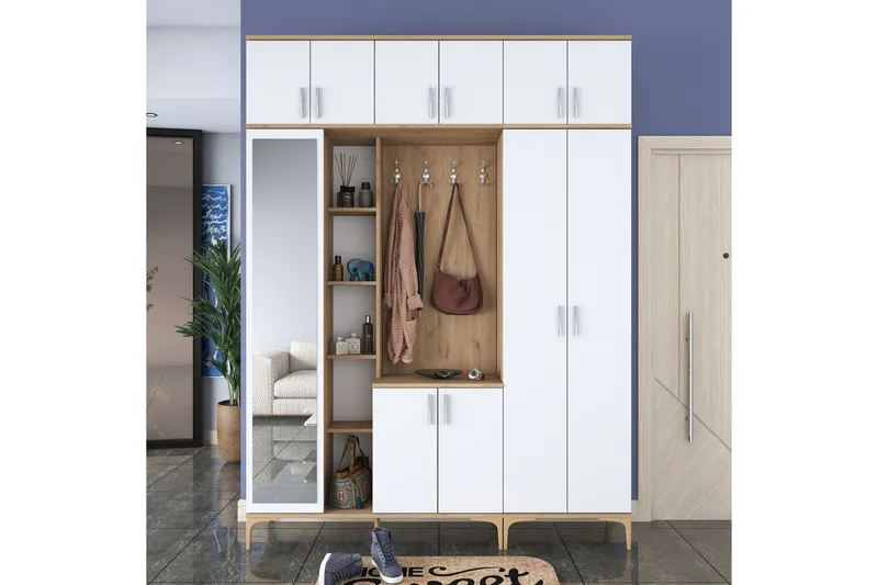 Aulakalusto Lukkha, Pähkinä/Valkoinen