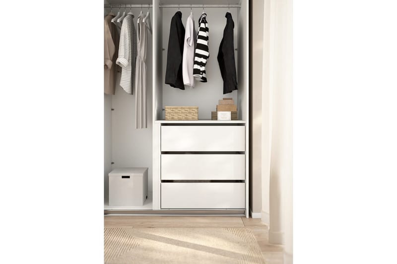 Tamang Lisäosa Hylly 71x70 cm - Valkoinen - Säilytys - Vaatesäilytys - Vaatekaappi - Vaatekaapin hyllyjärjestelmät - Tarvikkeet hyllyt