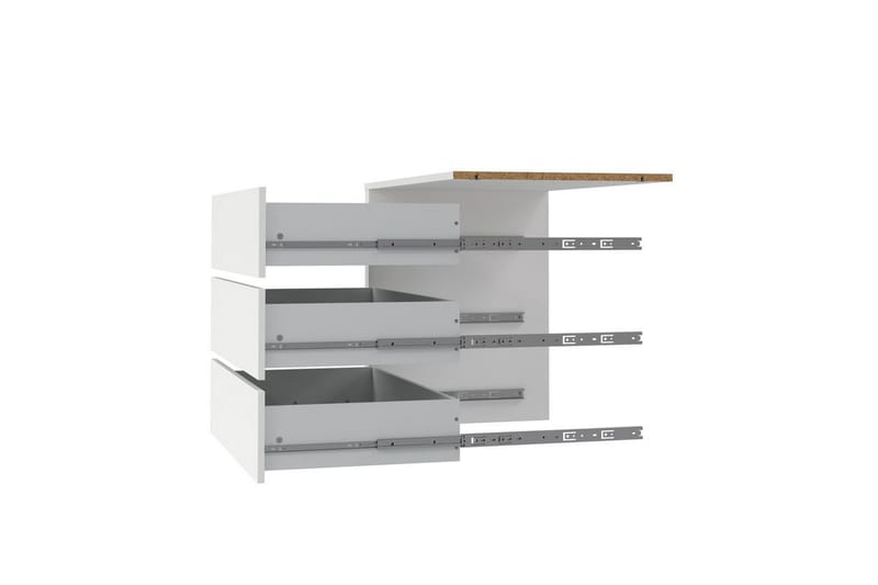 Tamang Lisäosa Hylly 87x70 cm - Valkoinen - Säilytys - Vaatesäilytys - Vaatekaappi - Vaatekaapin hyllyjärjestelmät - Tarvikkeet hyllyt